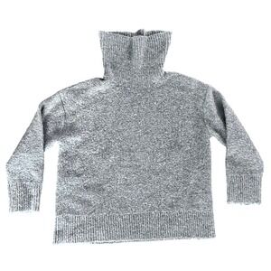 Banana Republic Womens‎ Gray Turtleneck Chunky Knit Sweater Pullover Size L